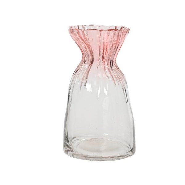 VASO VETRO H20,5 D12 CM rosa-chiaro (Cod. 39725-01)