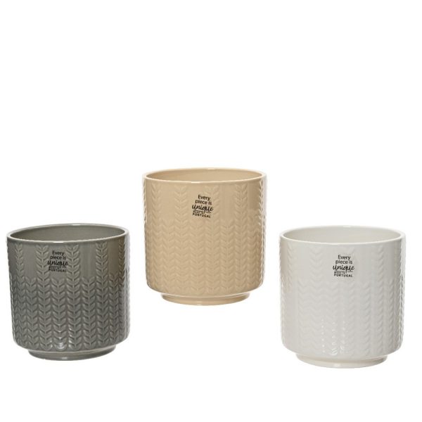 SET 3 PZ. CASPO' CERAMICA H13 D13 CM  (Cod. 39743-01)