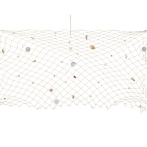 RETE DA PESCA DECORATIVA CON CONCHIGLIE 100X H140 CM  (Cod. 39744-01)