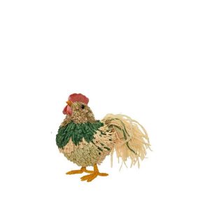 GALLINE DECORATIVE CARTA 13X22 H22 CM verde (Cod. 39751-01)