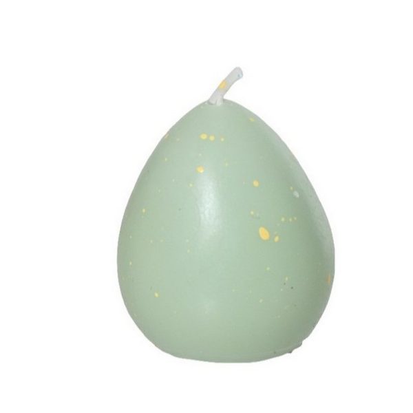 CANDELA FORMA UOVO H5,3 D4,5 CM verde (Cod. 39758-03)