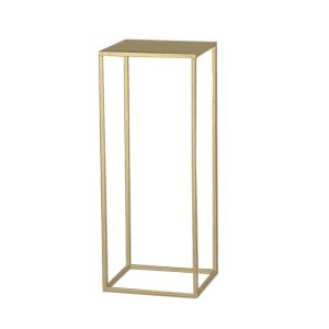ALZATA CON APPOGGIO COLONNA METALLO 24x24 H60 oro (Cod. 33634-01)