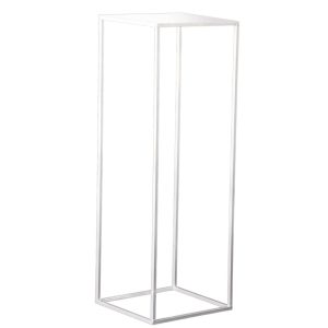 ALZATA CON APPOGGIO COLONNA METALLO 27X27 H80 bianco (Cod. 33635-02)