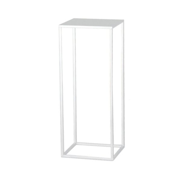 ALZATA CON APPOGGIO COLONNA METALLO CM 24 H60 bianco (Cod. 33634-02)