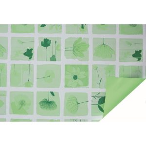 BOBINA STAMPA SQUARE FLOWER 1X25MT 40MY verde (Cod. 39307-04)