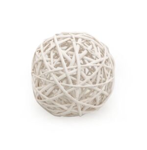 SFERA VIMINI D25 CM bianco (Cod. 18002-01)