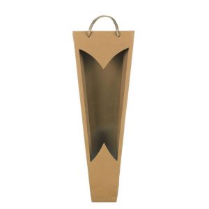 12 PZ. BORSE KRAFT PER ORCHIDEA LATI 11-26 cm H72 cm  (Cod. 39659-01)