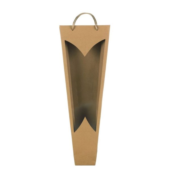 12 PZ. BORSE KRAFT PER ORCHIDEA LATI 11-26 cm H72 cm  (Cod. 39659-01)