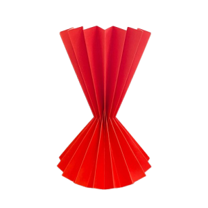 SET 5 PZ. PORTABOUQUET CARTA PLISSETTATO H29 CM rosso (Cod. 39847-01)