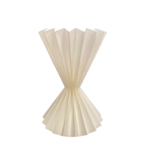 SET 5 PZ. PORTABOUQUET CARTA PLISSETTATO H29 CM bianco (Cod. 39847-02)