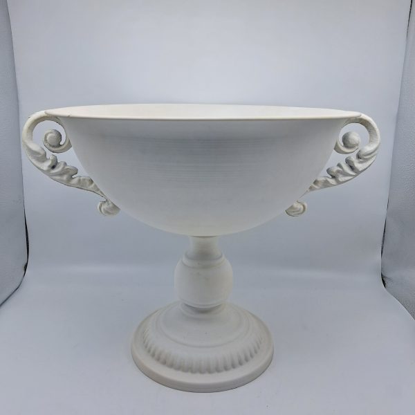 COPPA METALLO MANIGLIE D33,5 H29 CM bianco (Cod. 39984-01)