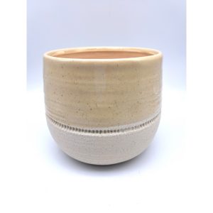 VASO CERAMICA TOM  H15,4 CM D.EST. 18,5 - D.INT.15 CM crema (Cod. 39986-01)