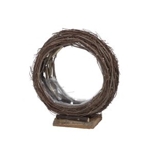 STRUTTURA SALICE CERCHIO CON BASE  H28 D16 CM  (Cod. 39015-01)
