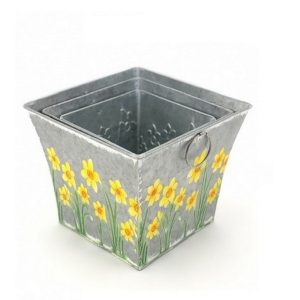 SET 3 PZ. CASPO' NARCISO QUADRATO D16-D19-D22 giallo (Cod. 39841-02)