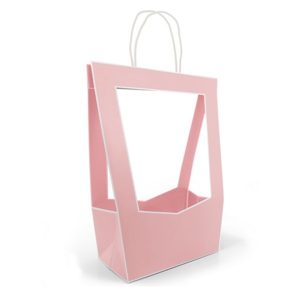 BORSE MEDAILLON SMALL 11,8X12X35 CM 5 PZ. rosa (Cod. 37215-05)
