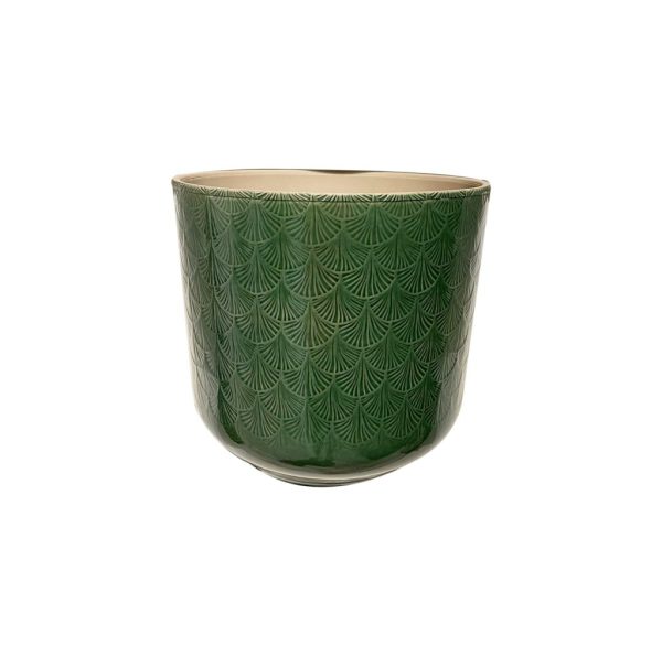 SET 6 PZ. CASPO' SVASATO GINCO D13,5 H12,5 CM verde-scuro (Cod. 39958-01)