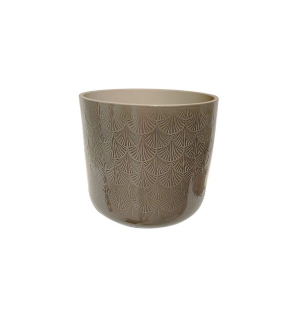 SET 6 PZ. CASPO' SVASATO GINCO D13,5 H12,5 CM tortora (Cod. 39958-02)