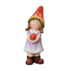 FIGURE CON FRAGOLA IN TERRACOTTA femmina (Cod. 39907-01)