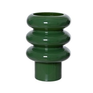VASO VETRO MILKY FINISH H20 D14 verde (Cod. 39915-01)