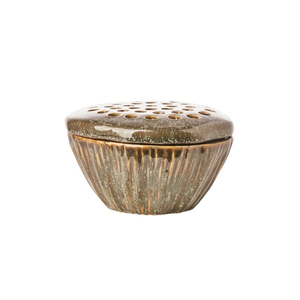 PORTAFIORI FIOR DI LOTO PORCELLANA D15 CM  (Cod. 40028-01)