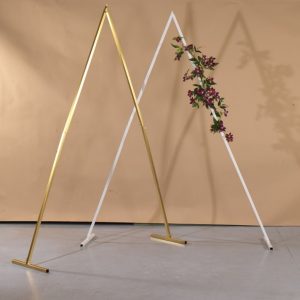 STRUTTURA TRIANGOLO METALLO 250x160 cm vb bianco (Cod. 39882-01)
