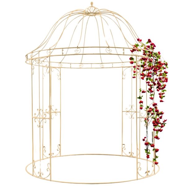 GAZEBO METALLO D250 H313 vb oro (Cod. 39880-02)