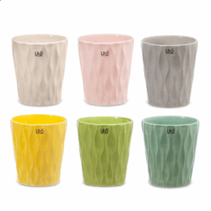 SET 6 PZ. CASPO' WAVE D13 H14  colori-assortiti (Cod. 39898-01)