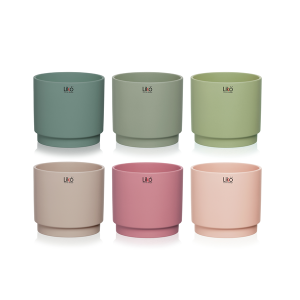 SET 6 PZ. CASPO' D13,5 H12,6  colori-pastello-assortiti (Cod. 39993-01)