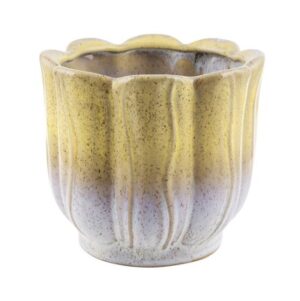 VASO CERAMICA H12,5 D15,6 CM giallo (Cod. 39802-03)