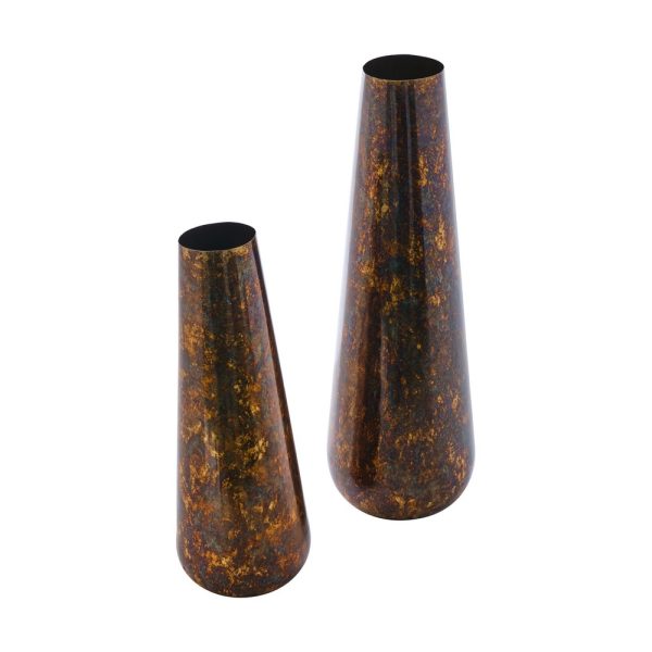 SET 2 VASI METALLO 76X26X26 - 60X11X11   (Cod. 40014-01)