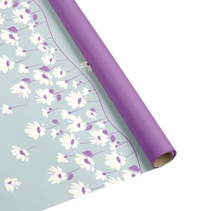 BOBINA B&P FLY DAISY 50my (più spessa) H100 CM 25 MT lilla-azzurro (Cod. 39791-05)