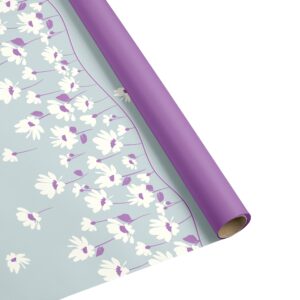 BOBINA B&P FLY DAISY 50my (più spessa) H100 CM 25 MT lilla-azzurro (Cod. 39791-05)