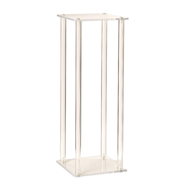 ALZATA QUADRATA SPESSA PLEXIGLASS 30X30 H80  (Cod. 39868-01)