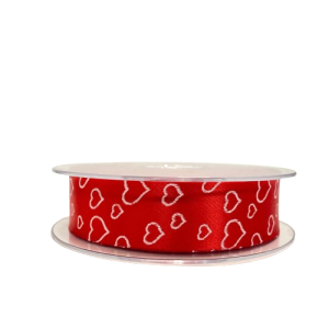 NASTRO ROYAL CUORI MM 25 MT 50 rosso-07 (Cod. 37323-02)