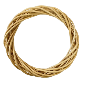 CORONCINA VIMINI NATURALE CHIARO D25CM  (Cod. 1810-01)