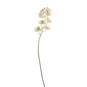 RAMO ORCHIDEA CON 8 FIORI E 3 BOCCIOLI crema (Cod. 40150-01)