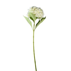 RAMO ORTENSIA 4 FOGLIE 65 CM bianco (Cod. 40149-01)