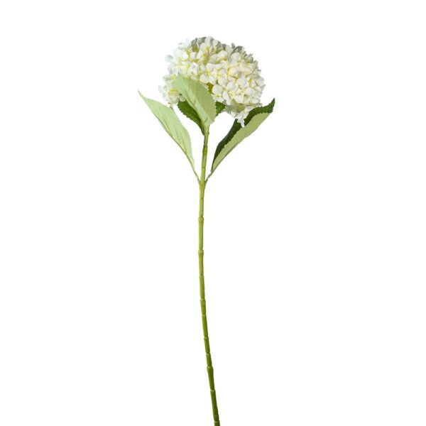 RAMO ORTENSIA 4 FOGLIE 65 CM bianco (Cod. 40149-01)