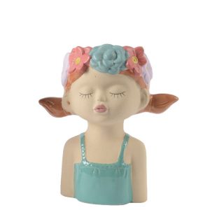 VASO VISO DONNA 8,2X13 H14 CM azzurro (Cod. 40126-02)