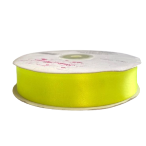 NASTRO DOPPIO RASO MM25 X 50MT  giallo-fluo (Cod. 39339-20)