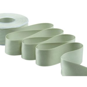 NASTRO DOPPIO RASO ALTA QUALITA' MM.40 MT.25 verde-salvia (Cod. 1044-15)