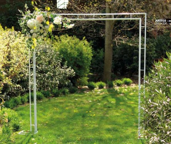 STRUTTURA CERCHIO DOPPIO D150 vb bianco (Cod. 40053-01)