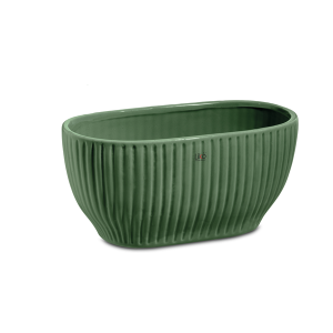 VASO KOLE 20X10 H10,5 CM (PER 2 MINI PHALENOPSIS) verde (Cod. 40130-04)