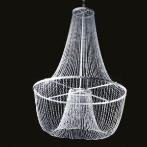 DECORAZIONE DA APPENDERE PERLINE PLEXIGLASS 25X120 H190   (Cod. 40054-01)