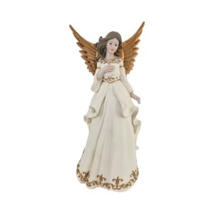 LUXY ANGEL IN RESINA 16X12 H32 CM bianco (Cod. 40240-01)