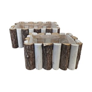 SET 2 PZ.  RETTANGOLARE FENCY 30X20 - 22X14 CM bianco (Cod. 40216-01)
