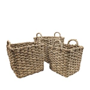 SET 3 PZ. CESTI QUADR. L40 H35 - L35 H31 - L30 H30 CM  (Cod. 40227-01)