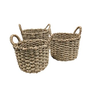 SET 3 PZ. CESTI TONDI D40 H26 - D32 H22 - D28 H21 CM  (Cod. 40228-01)