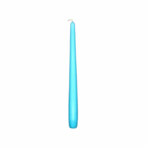 SET 12 CANDELE CONICHE H25 D2,5 CM azzurro (Cod. 9872-17)