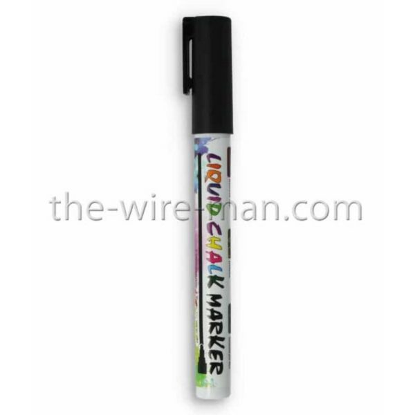 PENNARELLO MARCATORE A GESSO PER LAVAGNE-ETICHETTE nero (Cod. 40199-01)